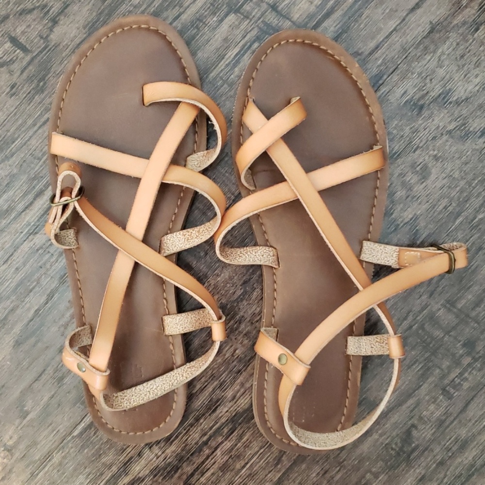 Tan sandals